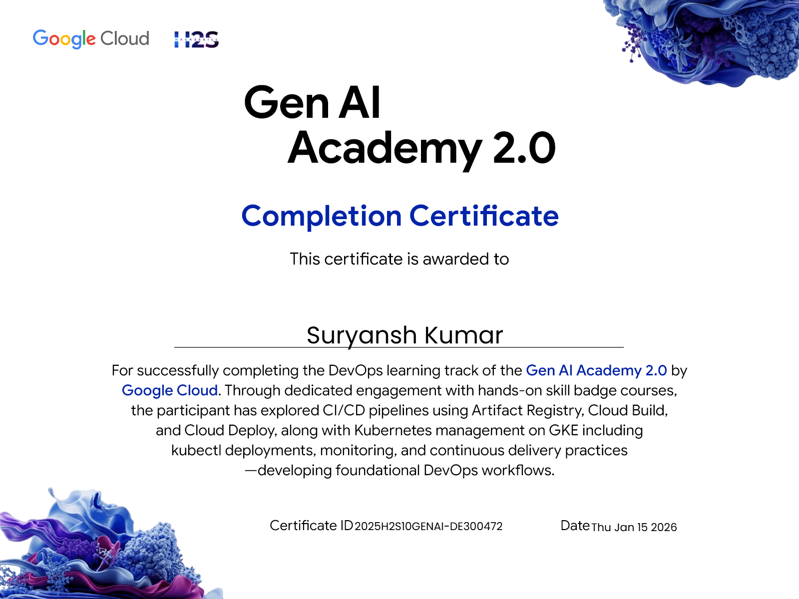 Google Cloud: DevOps Learning Track