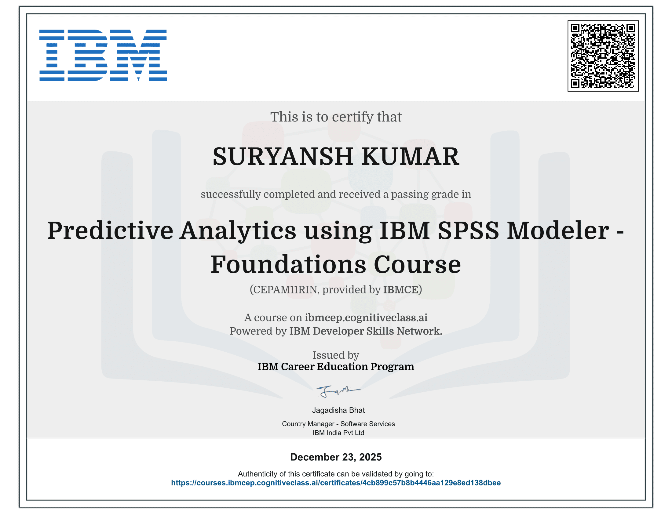 Predictive Analytics using IBM SPSS Modeler