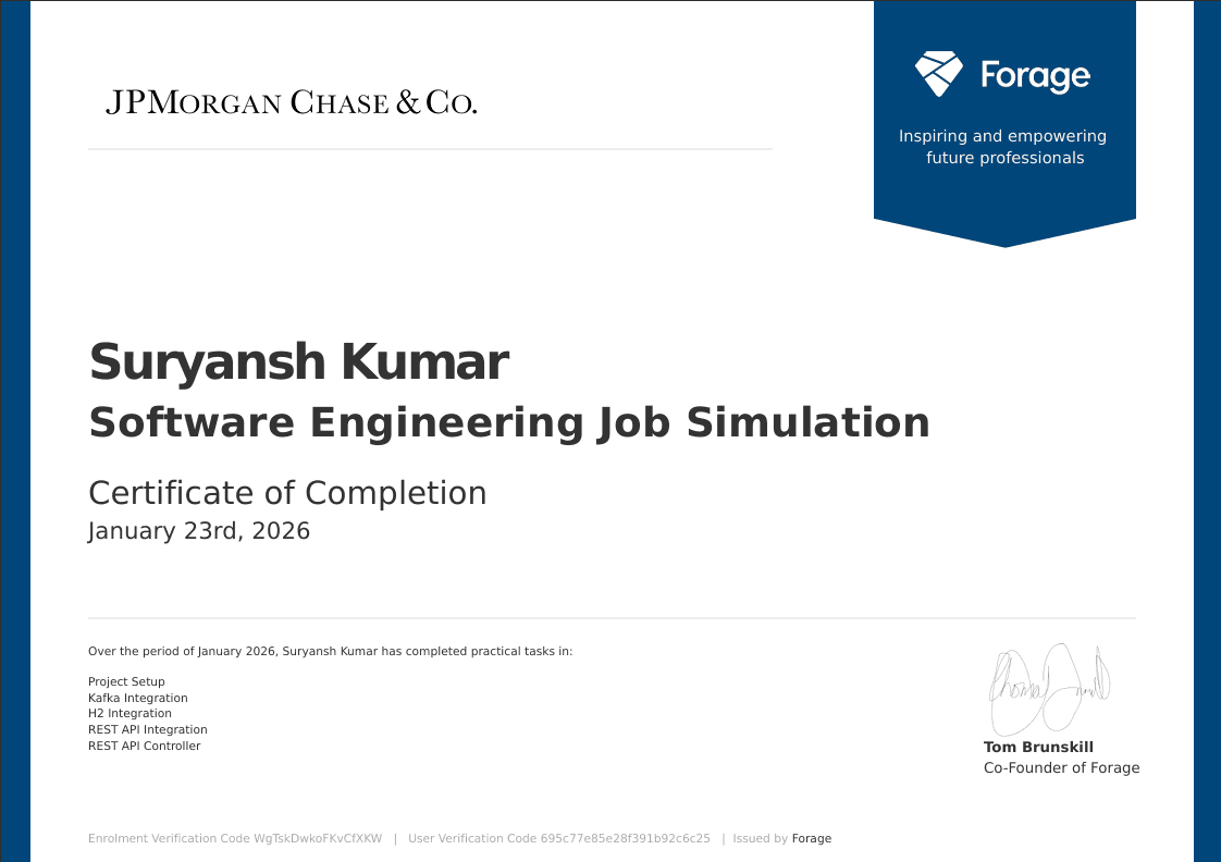 Software Engineering job simulation